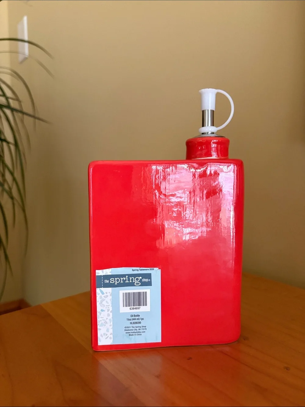 Oil Dispenser Bottle with graphics - Pasta Every Day - brand new